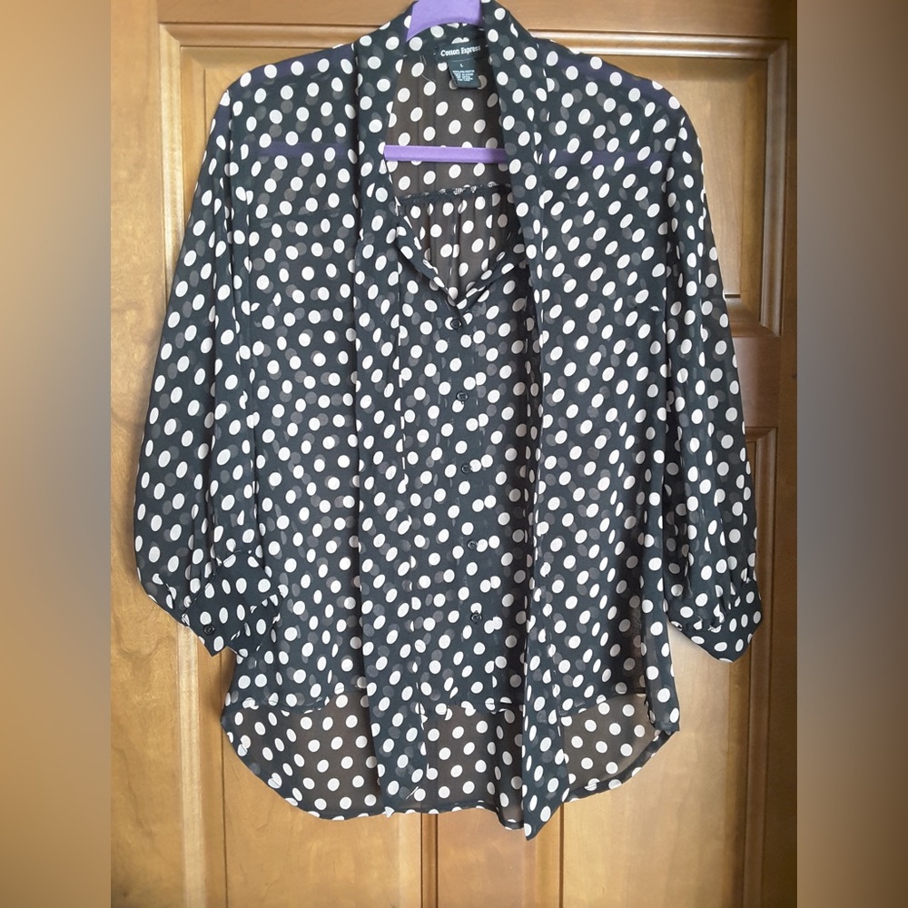 COTTON EXPRESS polka dot blouse